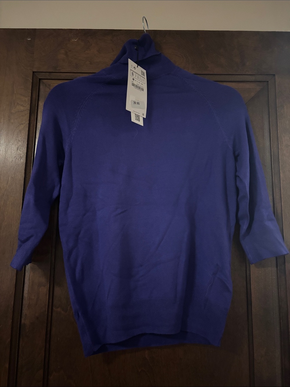 Women’s Zara -eggplant purple Mock Neck Sweater